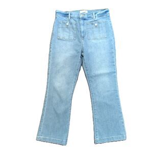 LOFT The Kick Crop Jeans Women’s Size 29 / 8 Light Wash Cropped Denim High Rise